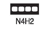 [N4H2] TPC Notched Mounts Model N4H2