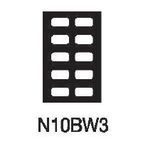 [N10BW3] TPC Notched Mounts Model N10BW3