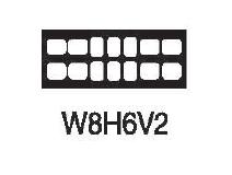 [W8H6V2] TPC Open Window Mounts Model W8H6V2