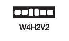 [W4H2V2] TPC Open Window Mounts Model W4H2V2