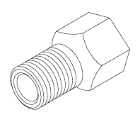 [RPF891] Adaptor (1/8" FPT x 1/8" MPT) - 2 per package