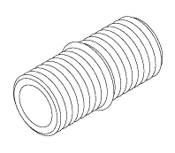 [RPF884] Adaptor (1/8" MPT x 1/8" MPT) - 5 per package
