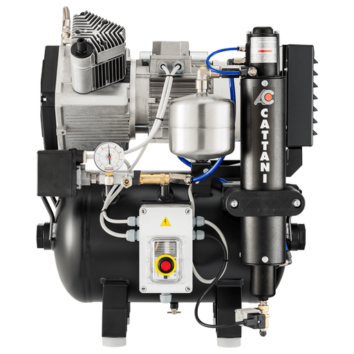 [AC200] Cattani Single Head 2 Cylinder Oilless Compressor