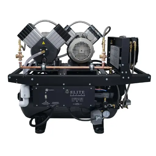 [ACO4D2] Tech West 2HP Dual Head Elite Series Oilless Air Compressor