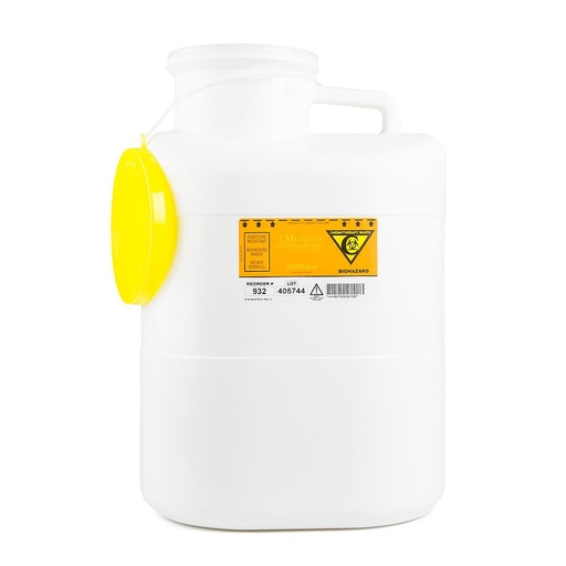 [932] Medegen Chemotherapy Sharps Container, 5¾ Gallon