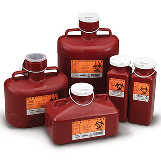 [184R] Medegen Sharps-Tainers™, Tamper-Proof Locking Cap One-Way Safety Inser