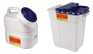 [305634] BD Pharmaceutical Collector, Pharmaceutical, 9 Gallon, Hinge Top