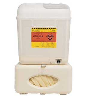 [305550] BD Wallmate™ Includes: 5.4 Qt Sharps Collector, Locking Bracket & Glove Box Holder