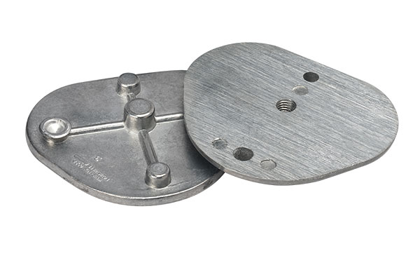 [03867] Whip Mix - 8580 Metal Mounting Plates, Standard (1 Pair)