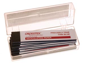 [TPXT] Crosstex Articulating Paper - X-Thin, Blue