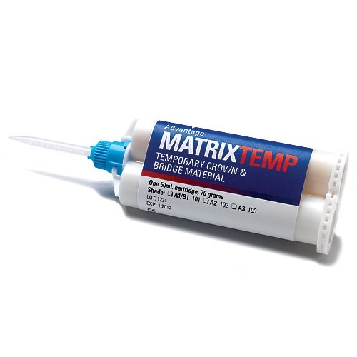 [102] Advantage Matrixtemp Temporary Crown & Bridge Material, Shade A2, 50mL Cartridge, 10 Tips