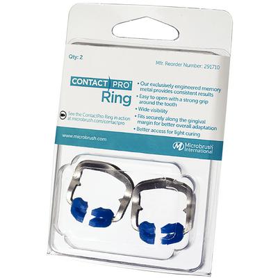 [291710] Microbrush Contactpro® Ring, Metal and Silicone, One Size, 2/pk