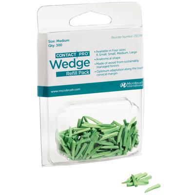 [291748] Microbrush Contactpro® Wedge, Medium, Green, 300/pk