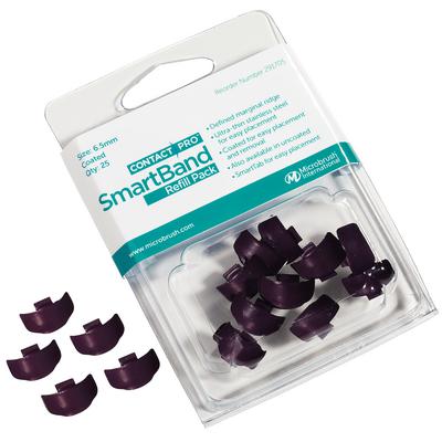 [291705] Microbrush Contactpro™ SmartBands Sectional Matrix Bands-6.5mm refill. Ctd, Purple. 25/pk