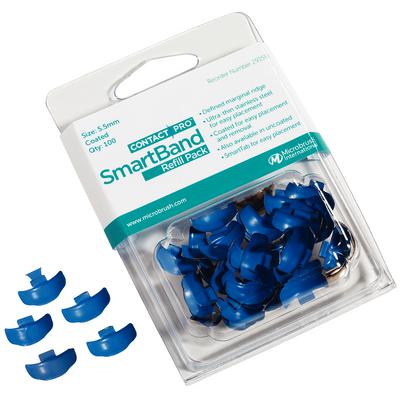 [291593] Microbrush Contactpro™ SmartBands Sectional Matrix Bands-5.5mm refill. Coated Blue 100/pk