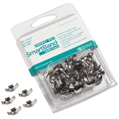 [291707] Microbrush Contactpro™ SmartBands Sectional Matrix Bands-3.5mm refill. Unctd Silver 100/pk