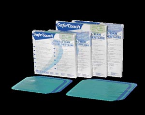 [1255TB] AMD Medicom Dental Dam, 5" x 5", Thin Gauge, Unscented, Blue, 52bx, 6 bx/cs