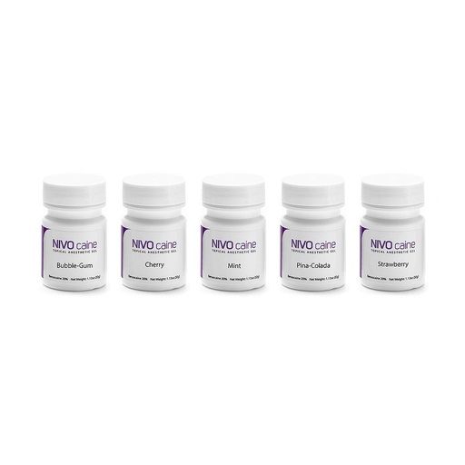 NIVO Caine Topical Anesthetic Gel, 1 oz Jar, Choose Your Flavor