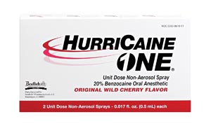 [0283-0610-11] Beutlich Hurricaine One® Unit Dose Non-Aerosol Spray - 2/Bx