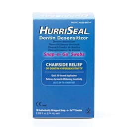 [0283-0697-47] Beutlich Hurriseal® Dentin Desensitizer, Snap -n- Go™ Swab, .14mL, 36/bx