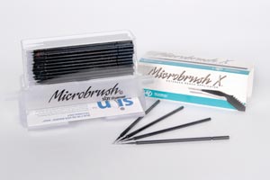 [MPX] Microbrush X Extended Reach Applicator Dispenser Kit, X-Thin Size, Black