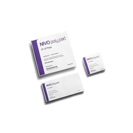 [NPP36100] NIVO Mixing Poly Pads Non-Skid 3"x6" 100pk #NPP36100