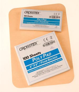[KPAD66] Crosstex Mixing Pads - Poly Coated, 6" x 6", 6/pkg