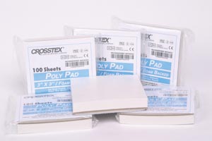 [KPAD33] Crosstex Mixing Pads - Poly Coated, 3" x 3", 6/pkg