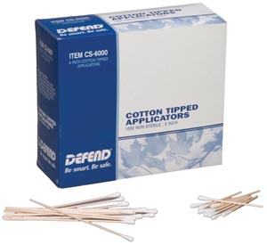 [CS-6000] Mydent Defend Cotton Tip Applicators, 6" Dowel