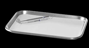 [5596] AMD Medicom Dental Tray Cover, SS White, 10¼" x 15¾" White