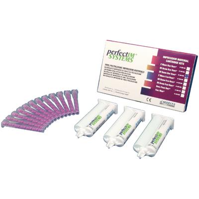 [21-300650] J. Morita Perfectim® 90 Second Flexi-Velvet Cartridge Kit (3 x 50ml Cartridge + 12 Mixing Ti