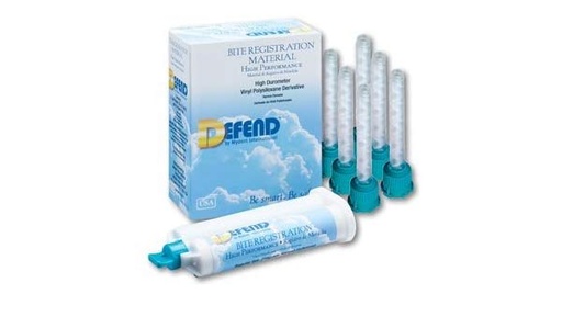 [BR-9001] Mydent Bite Reg, Regular Set, Unflavored. 2x50 mL cartridges + 6 teal mixing tips/bx, 40 bx/cs.