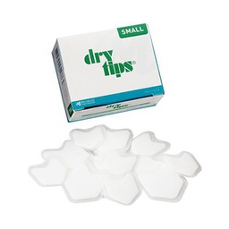 [291543] Microbrush Dry Tips® Saliva Absorbent Tips, Small, White, 50/bx