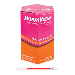 [0283-0104-72] Beutlich Hurriview® Plaque Indicating Snap-n-Go™ Swab, Unit Dose, Ind. Wrapped, 72/bx