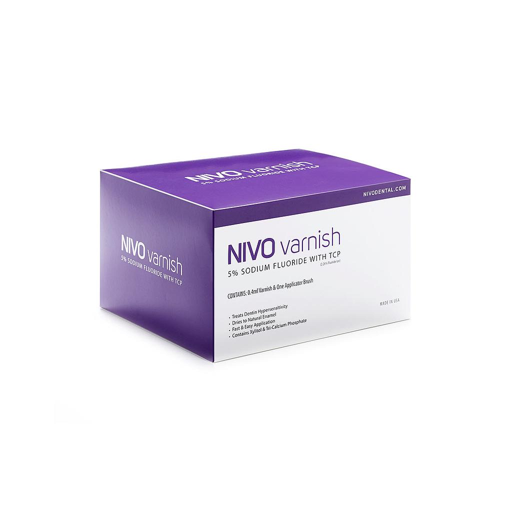 [NVXB50] NIVO Varnish 5% Sodium Fluoride Bubble Gum, 50 x .04ml unit doses #NVXB50 (NI)