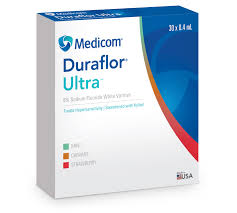 [1016-M30] Medicom Duraflor Ultra 5% Sodium Fluoride Varnish, Mint, 0.4mL Unit Dose, 30/bx