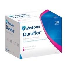 [1011-BG200] Medicom Duraflor 5% Sodium Fluoride Varnish, Bubble Gum, 0.25mL Unit Dose, 200/bx