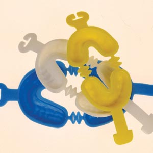 [YFTHL] Crosstex Zap™ Dual Arch Fluoride Gel Tray, Large, Blue, Hinged, 50/bx