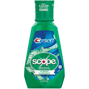 [3700095662] P&G Scope Mouthwash, Classic Original Mint, 1 lt, 6/cs