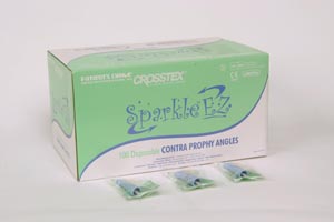 [TPASEZ] Crosstex Ez Contra Prophy Angle, White Soft Cup, 100/bx