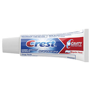 [3700030501] P&G Crest® Toothpaste, Cavity Protection, .85 oz, 240/cs