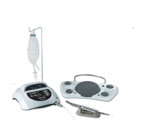 [TRAUS SIP10NOP-32TO1 SET] Saeshin Implant Motor Set: BLDC Motor and 32:1 Non-Optic Angled Handpiece