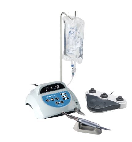 [TRAUS SIP10OP-20TO1 SET] Saeshin Implant Motor Set: BLDC Motor and 20:1 Optic Angled Handpiece