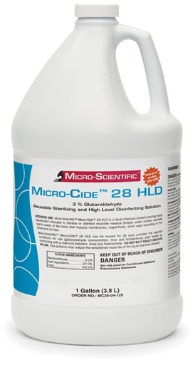 [MC28-04-128] Micro-Scientific Micro-Cide28 Hld® Disinfectant, 1 Gallon