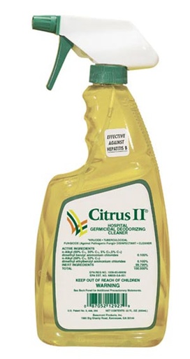 [633712927] Beaumont Citrus II Germicidal Deodorizing Cleaner, 22 oz Spray Bottle