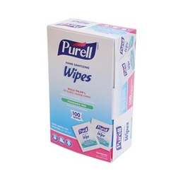 [9022-10] Gojo Purell® Sanitizing Hand Wipes, Individually Wrapped, 100 Ct Box, 10 bx/cs