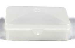 [SB01C] Dukal Dawnmist Soap Box, Plastic with Hinged Lid, Clear, Holds Up to #5 Bar