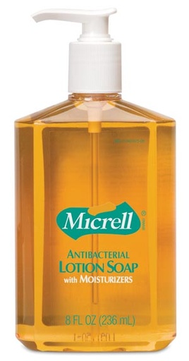 [9752-12] Gojo Micrell® Antibacterial Lotion Soap, 8 oz Pump Bottle
