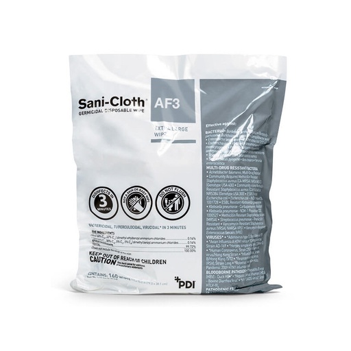 [P2450P] PDI Sani-Cloth® AF3 Refill, 160 Sheets Per Pail
