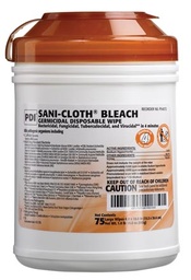 [P54072] PDI Sani-Cloth® Bleach Germicidal Disposable Wipe, Large, 6&quot; x 10½&quot;